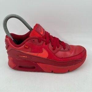 Nike Air Max ‘90 Kids “Chicago City Pack” Triple Red DH0150-600 Shoes - Size 2 Y